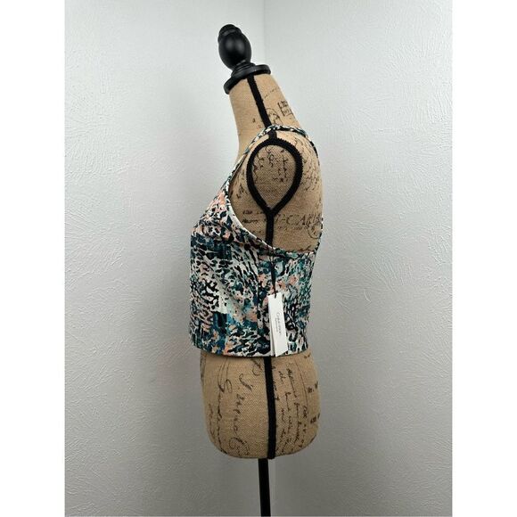 Calvin Klein Women’s Performance Printed Racerback Cropped Tank Top Size XL - Picture 2 of 12